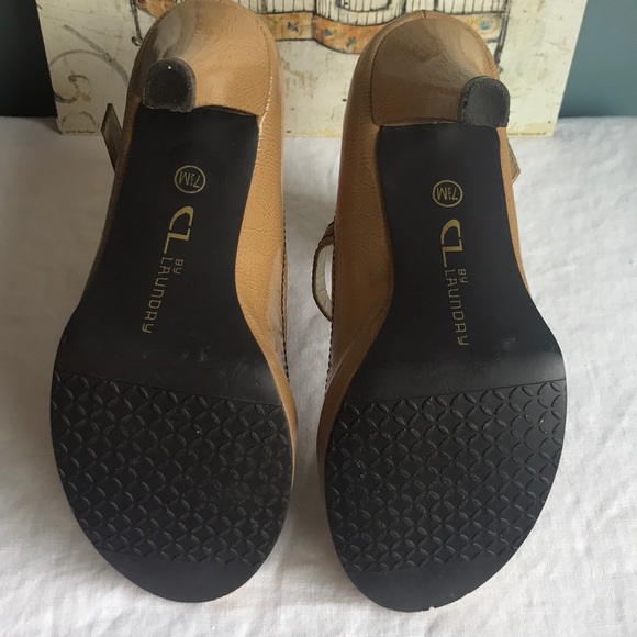 ❎DONATED❎ CL By Laundry Nude Peep Toe Platforms - Picture 6 of 8